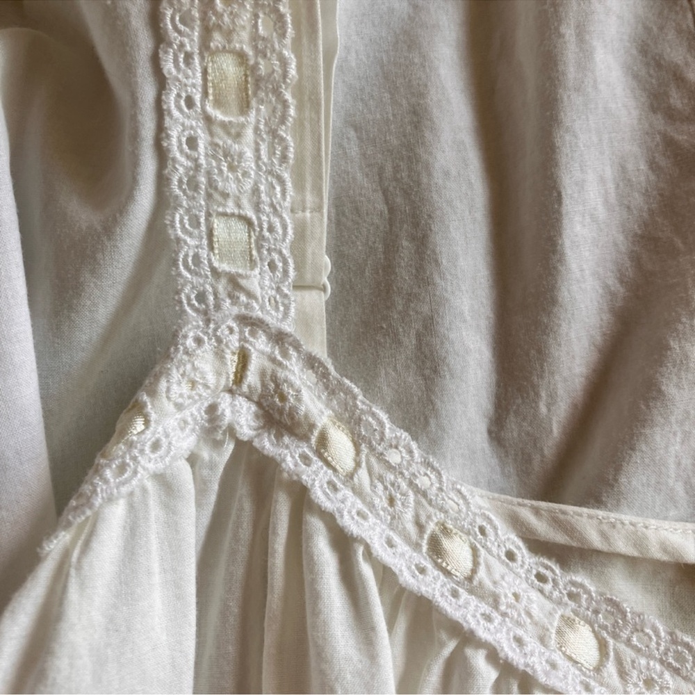 Vintage Y2K Victoria’s Secret Cotton Maxi Nightgown 90’s Canterbury Collection - Picture 5 of 13